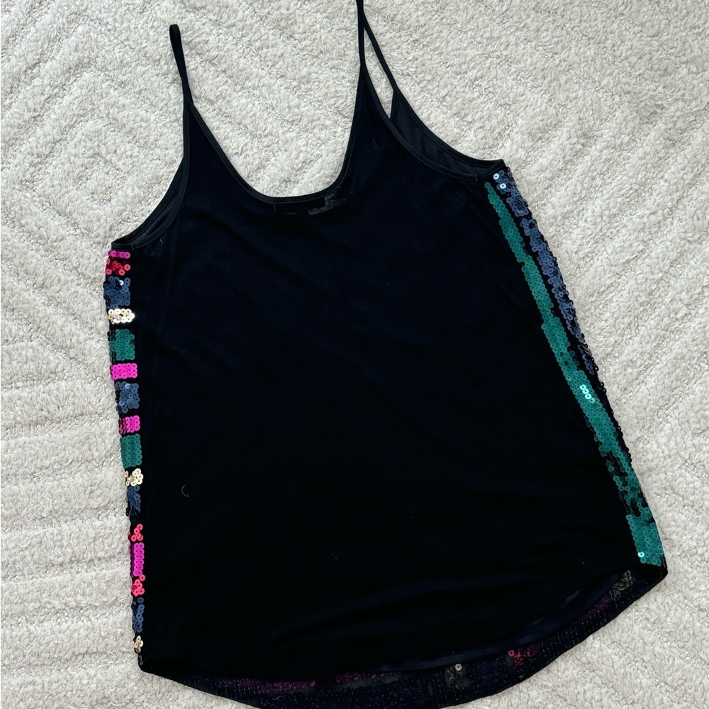 Like New! Express Vibrant Sequin Tank - Size S - Picture 5 of 5